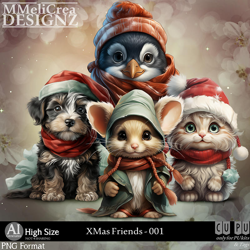 (image for) AI - XMas Friends - CU001 (CU4PU/PNG/PACK)